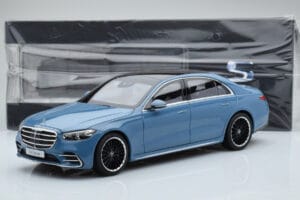 Mercedes S-Class W223 ヴィンテージブルー Norev 1:18 B66960828 メタル - 画像 7/7