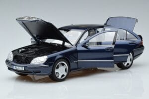 Mercedes S55 AMG W220 ブルー Norev 1:18 183817 メタル - 画像 2/7