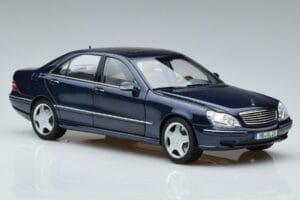 Mercedes S55 AMG W220 ブルー Norev 1:18 183817 メタル - 画像 5/7