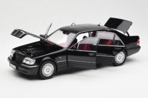 Mercedes S600 W140 ブラック Norev 1:18 183722 メタル - 画像 2/8