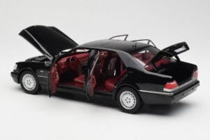 Mercedes S600 W140 ブラック Norev 1:18 183722 メタル - 画像 5/8