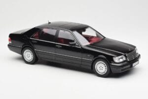 Mercedes S600 W140 ブラック Norev 1:18 183722 メタル - 画像 6/8