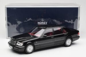 Mercedes S600 W140 ブラック Norev 1:18 183722 メタル - 画像 8/8