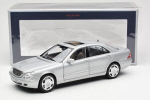 Mercedes S600 W220 シルバー メタリック Norev 1:18 183810 メタル - 画像 8/8
