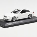 Mercedes SL 55 AMG R230 ホワイト Minichamps 1:43 - image 2 of 4