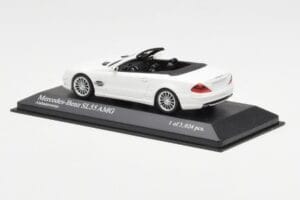 Mercedes SL 55 AMG R230 ホワイト Minichamps 1:43 400036170 メタル - 画像 3/4