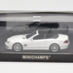 Mercedes SL 55 AMG R230 ホワイト Minichamps 1:43 - image 4 of 4