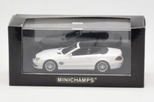 Mercedes SL 55 AMG R230 ホワイト Minichamps 1:43 400036170 メタル - 画像 4/4