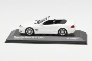 Mercedes SL 55 AMG R230 ホワイト Minichamps 1:43