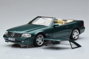 Mercedes SL500 R129 グリーンメタリック Norev 1:18 183753 メタル - 画像 3/8
