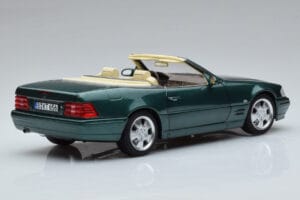 Mercedes SL500 R129 グリーンメタリック Norev 1:18 183753 メタル - 画像 4/8