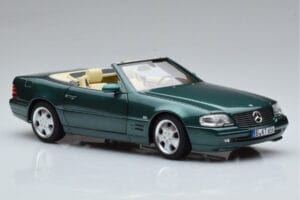 Mercedes SL500 R129 グリーンメタリック Norev 1:18 183753 メタル - 画像 6/8