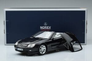 Mercedes SL500 R230 ブラック Norev 1:18 183840 メタル - 画像 8/8