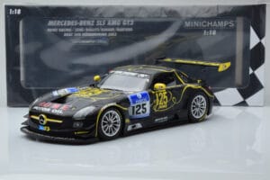 Mercedes SLS AMG GT3 Rowe Racing #125 Zehe / Bullitt / Renger / Hartung ADAC 24 Hours of Nurburgring 2013 Minichamps 1:18 151 - 画像 6/6