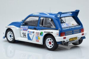MG Metro 6R4 #14 D. Llewellin / P. Short RAC Rally 1986 IXO 1:18 18RMC068C メタル - 画像 5/6