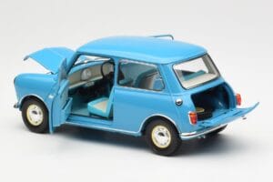 Morris Mini Minor ブルー Kyosho 1:18 08964BL メタル - 画像 5/8