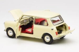Morris Mini Minor ホワイト Kyosho 1:18 08964W メタル - 画像 5/8