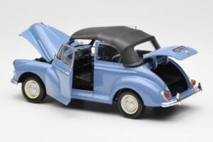 Morris Minor カブリオレ ブルー Minichamps 1:18 150137030 メタル - 画像 5/8