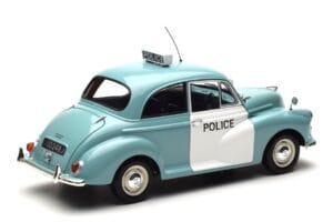 Morris Minor ポリス ブルー & ホワイト Minichamps 1:18 150137090 メタル - 画像 3/8