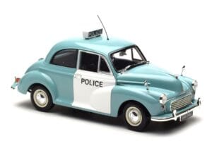 Morris Minor ポリス ブルー & ホワイト Minichamps 1:18 150137090 メタル - 画像 6/8