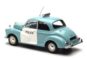 Morris Minor ポリス ブルー & ホワイト Minichamps 1:18 150137090 メタル - 画像 7/8