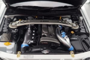 Nissan Skyline GT-R R34 Nismo Z-Tune ホワイト MotorHelix 1:18 M83407 メタル - 画像 9/11