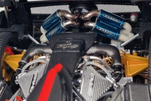 Pagani Zonda Cinque ホワイト Benny Almost Real 1:18 850601001 メタル - 画像 9/12