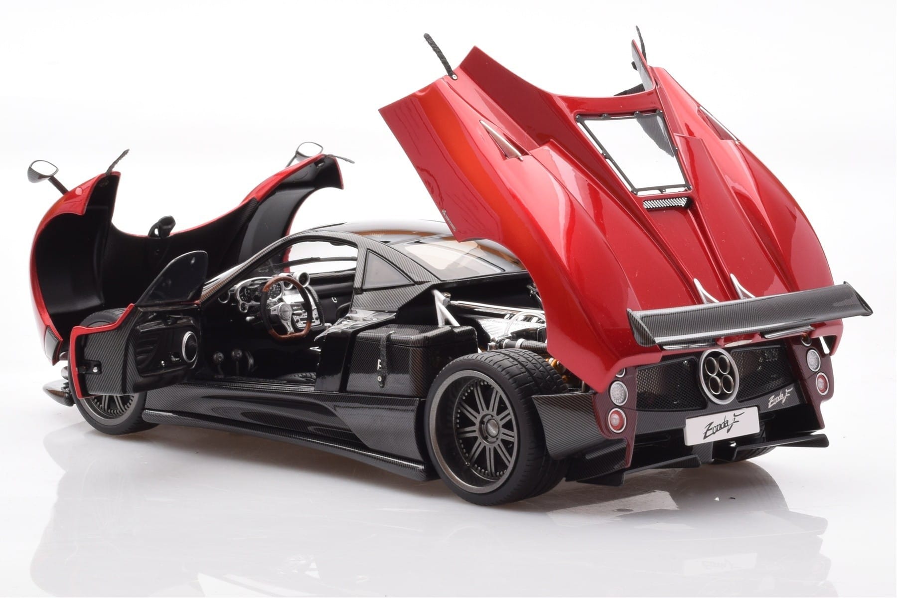Pagani Zonda F レッド Monza Almost Real 1:18 850406001 メタル - 画像 5/8