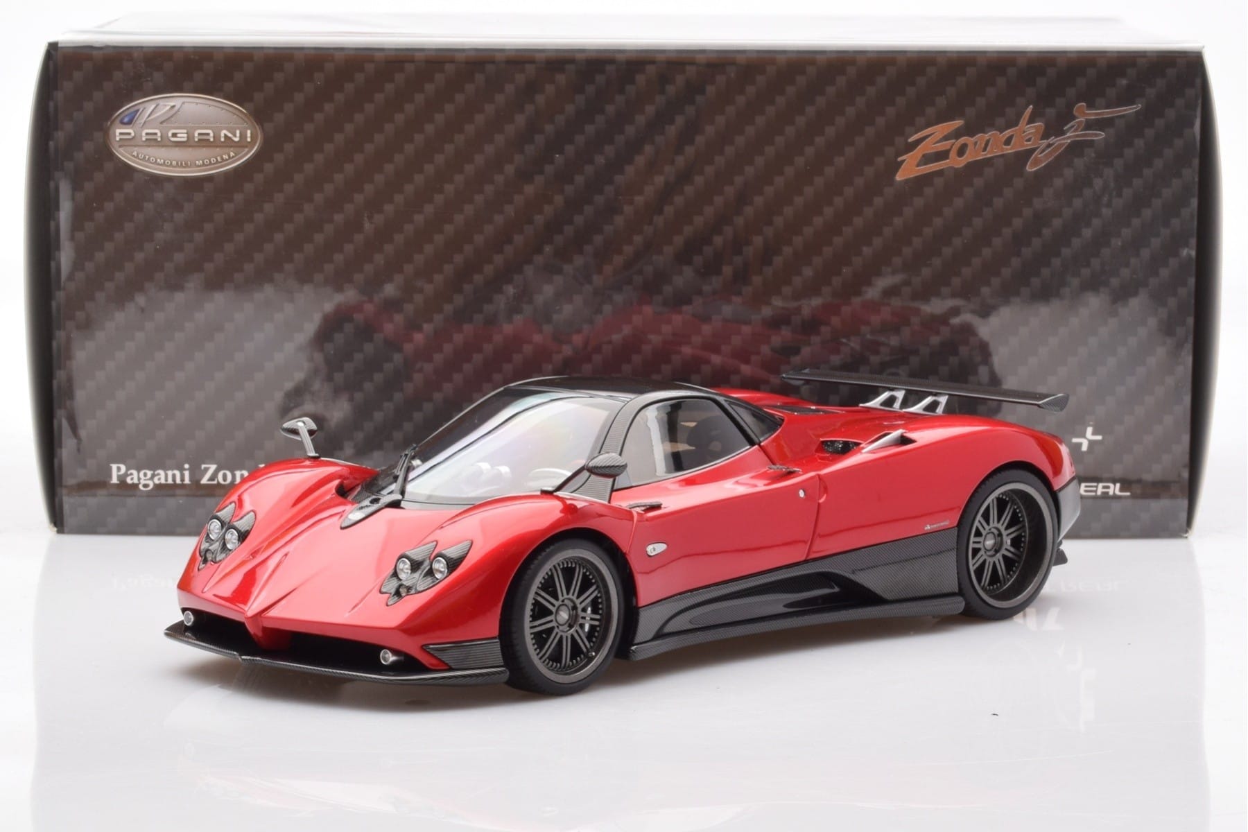 Pagani Zonda F レッド Monza Almost Real 1:18 850406001 メタル - 画像 8/8