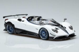 Pagani Zonda HP Barchetta カーボンファイバー ホワイト LCD 1:18 LCD18009 WH メタル - 画像 6/9