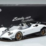 Pagani Zonda HP Barchetta カーボンファイバー ホワイト LCD 1:18 LCD18009 WH メタル - image 9 of 9