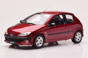 Peugeot 206 S16 レッド Otto 1:18