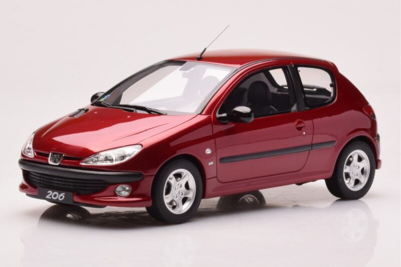 Peugeot 206 S16 レッド Otto 1:18