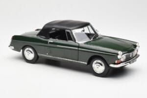 Peugeot 404 カブリオレ Antique Green 限定版 Norev 1:18 184829 メタル - 画像 6/8