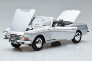 Peugeot 404 カブリオレ シルバー Norev 1:18 184835 メタル - 画像 2/8