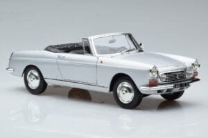 Peugeot 404 カブリオレ シルバー Norev 1:18 184835 メタル - 画像 6/8