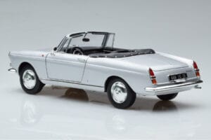 Peugeot 404 カブリオレ シルバー Norev 1:18 184835 メタル - 画像 7/8
