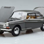 Peugeot 404 Coupe グラファイトグレー Norev 1:18 - image 2 of 7
