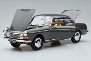 Peugeot 404 Coupe グラファイトグレー Norev 1:18 184834 メタル - 画像 2/7