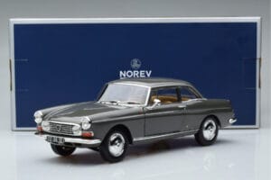 Peugeot 404 Coupe グラファイトグレー Norev 1:18 184834 メタル - 画像 7/7