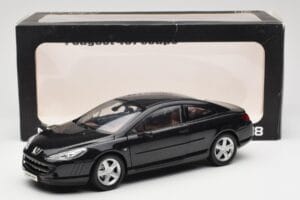 Peugeot 407 クーペ ブラック Norev 1:18 184752 メタル - 画像 8/8