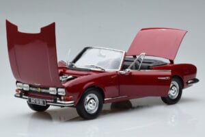 Peugeot 504 カブリオレ レッド Norev 1:18 184818 メタル - 画像 2/8