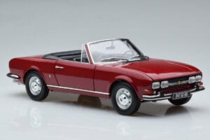 Peugeot 504 カブリオレ レッド Norev 1:18 184818 メタル - 画像 6/8