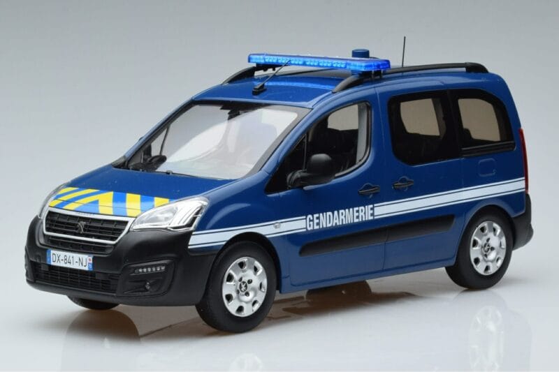 Peugeot Partner Gendarmerie Norev 1:18 184895 メタル