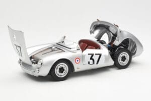 Porsche 550 RS Spyder #37 H. Polensky / R. von Frankenberg 24 Hours of Le Mans 1955 Schuco 1:18 450033400 メタル - 画像 2/8