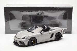 Porsche 718 Spyder クレヨングレー GT Spirit 1:18 GT436 レジン - 画像 6/6
