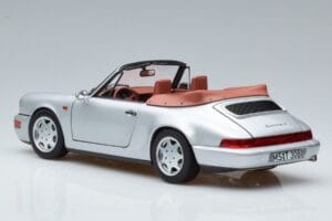 Porsche 911 964 Carrera 2 カブリオレ シルバー Norev 1:18 187330 メタル - 画像 6/7