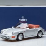 Porsche 911 964 Carrera 2 カブリオレ シルバー Norev 1:18 187330 メタル - image 7 of 7
