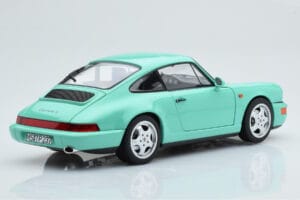 Porsche 911 964 Carrera 2 ミントグリーン Norev 1:18 187327 メタル - 画像 4/8