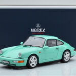 Porsche 911 964 Carrera 2 ミントグリーン Norev 1:18 - image 8 of 8